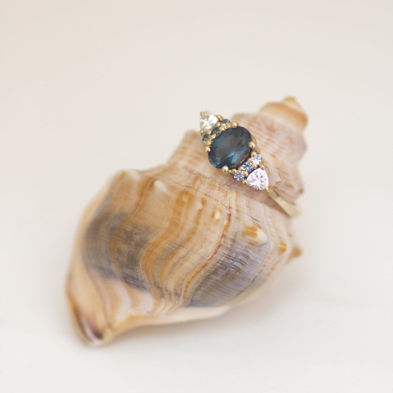 Calypso London Blue Topaz Ring in 14K Gold