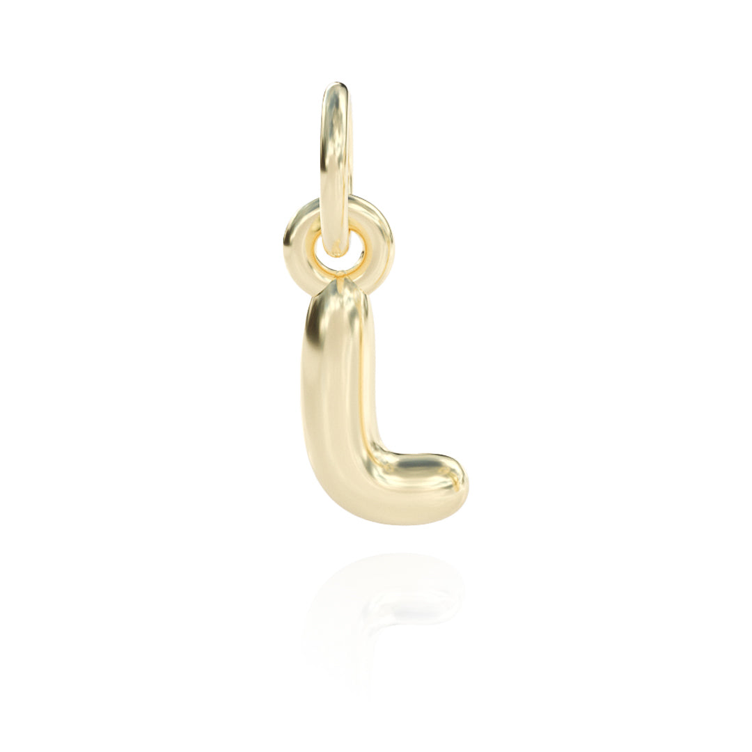 Letter L Charm 14k gold