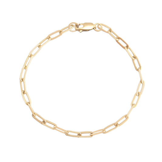 Link Chain bracelet 14k gold