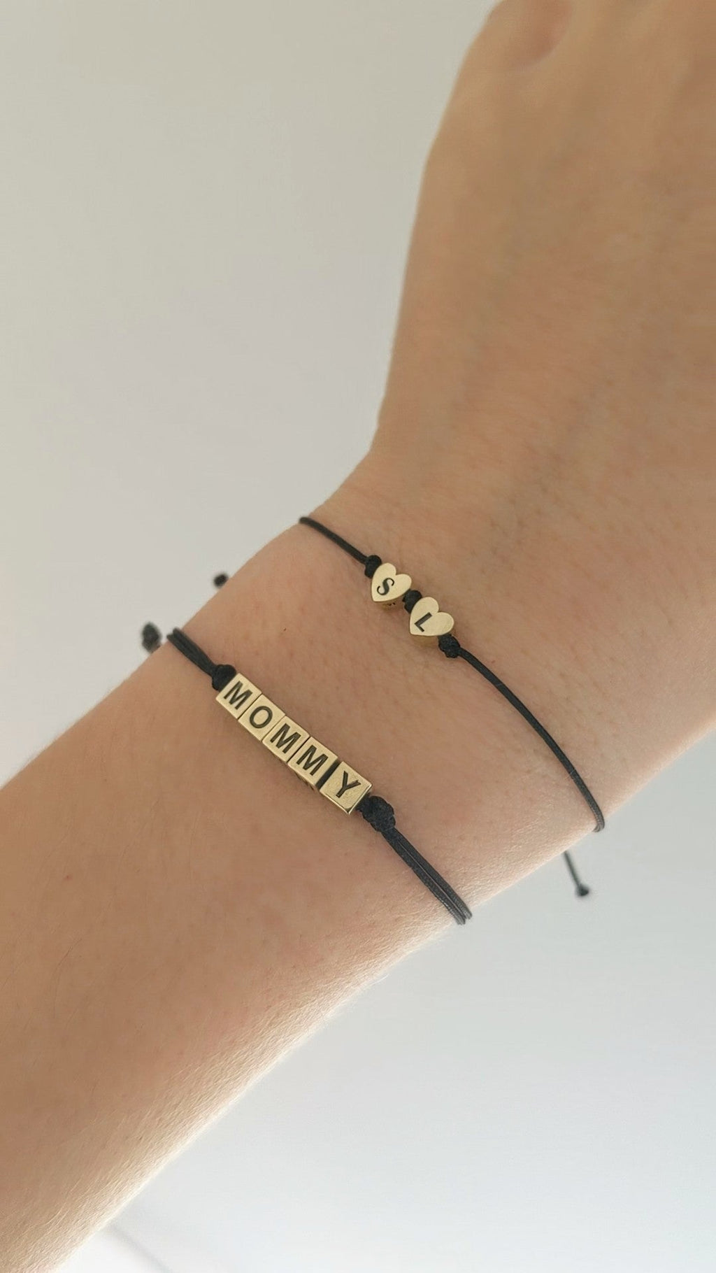 Custom Heart Bead Bracelet 14k gold