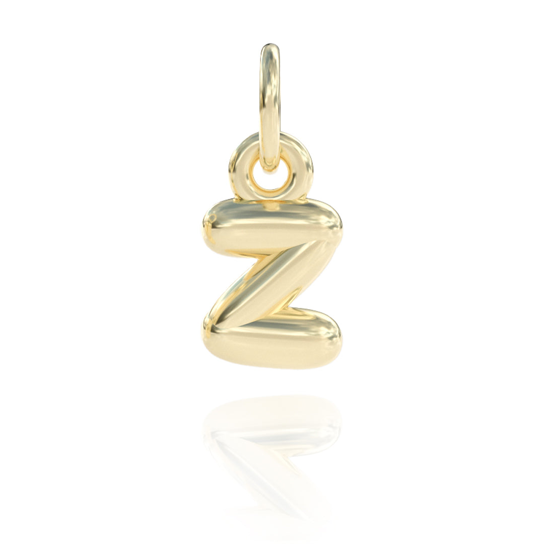 Letter Z Charm 14k gold