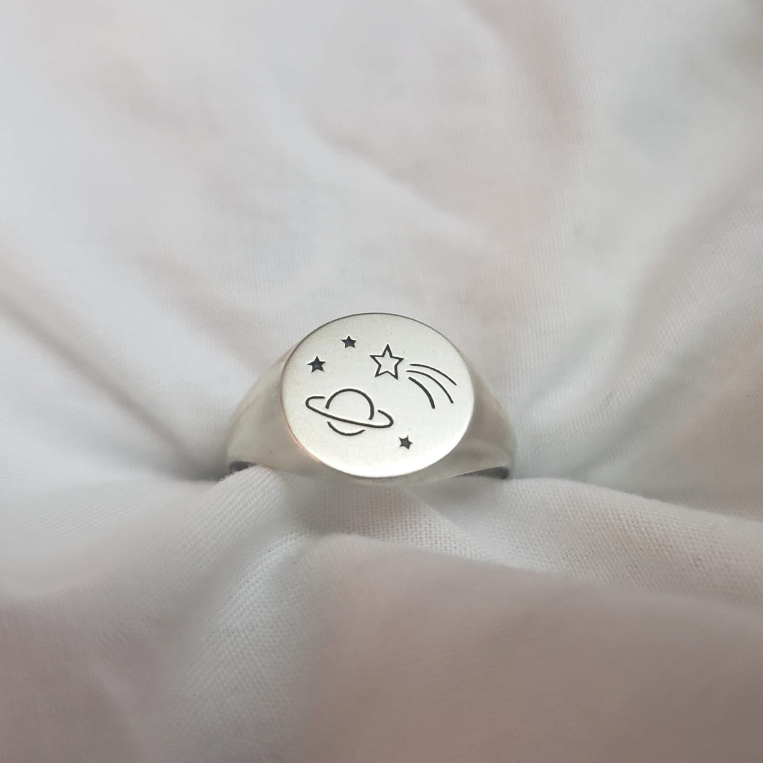 Galaxy Signet Ring silver