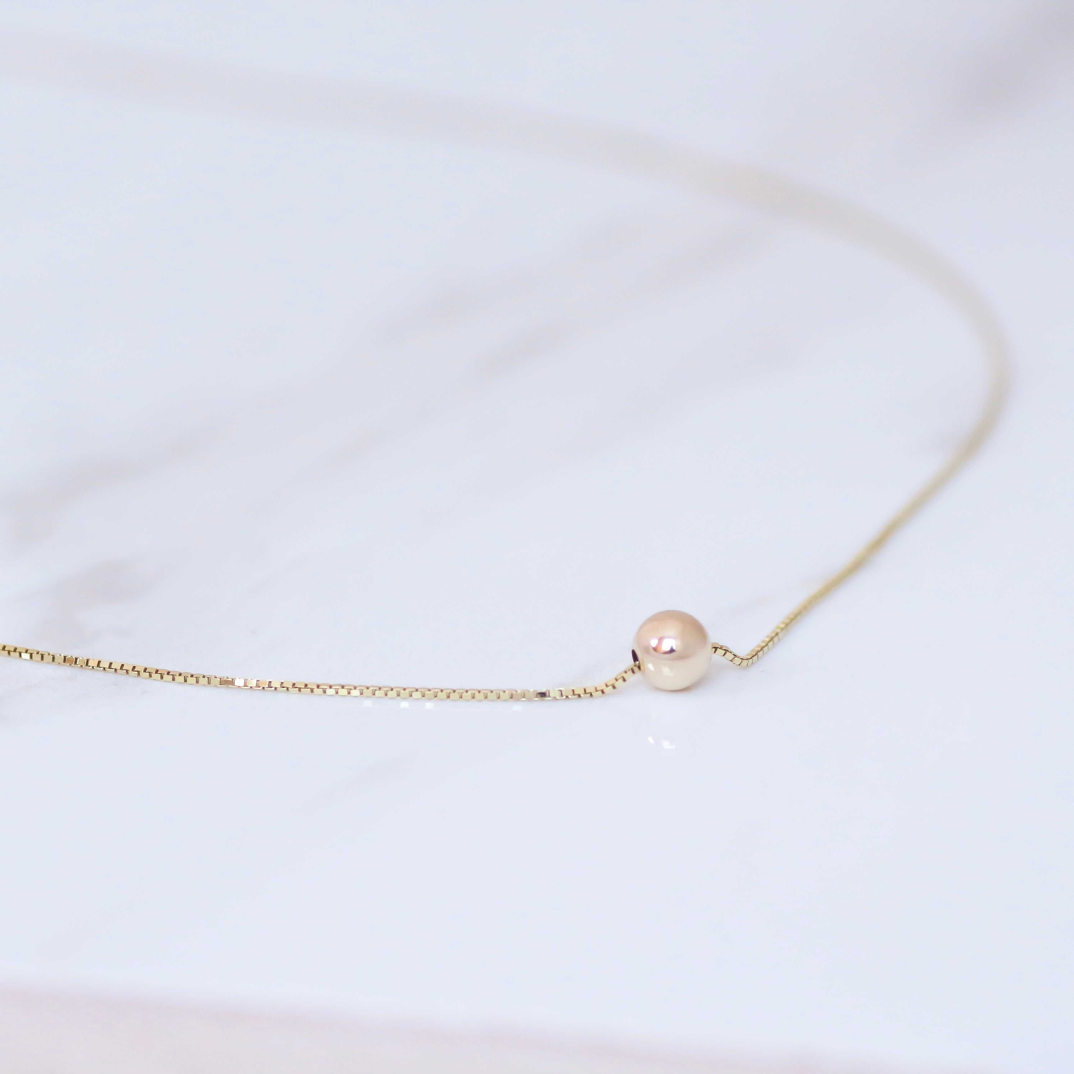 Golden Ball necklace 14k gold