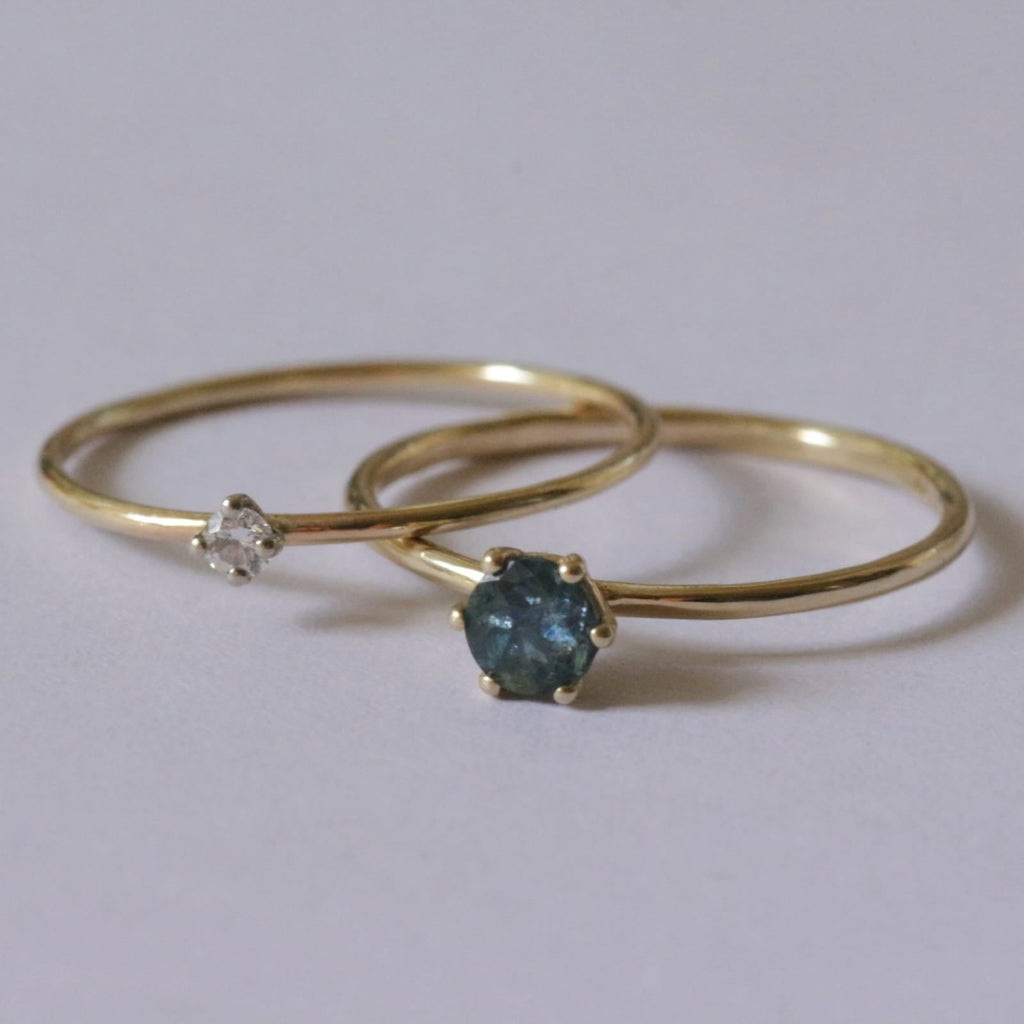 Royal Sapphire ring 14k gold