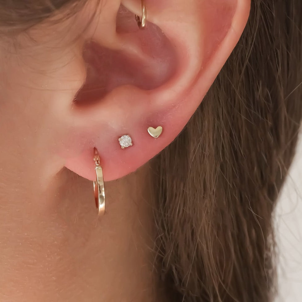 Lover's earring set 14k gold