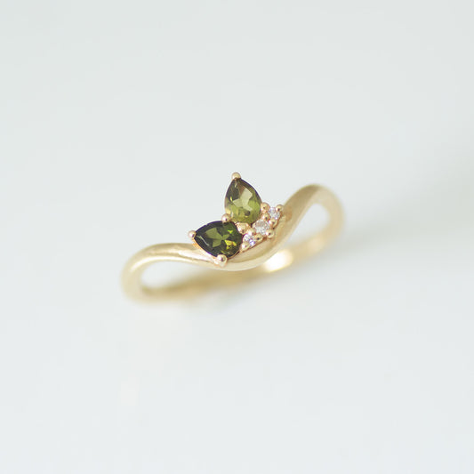 Meadow Cluster ring 14k gold