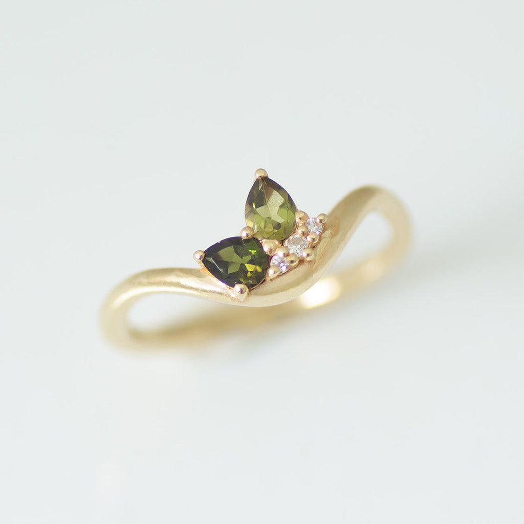 Meadow Cluster ring 14k gold