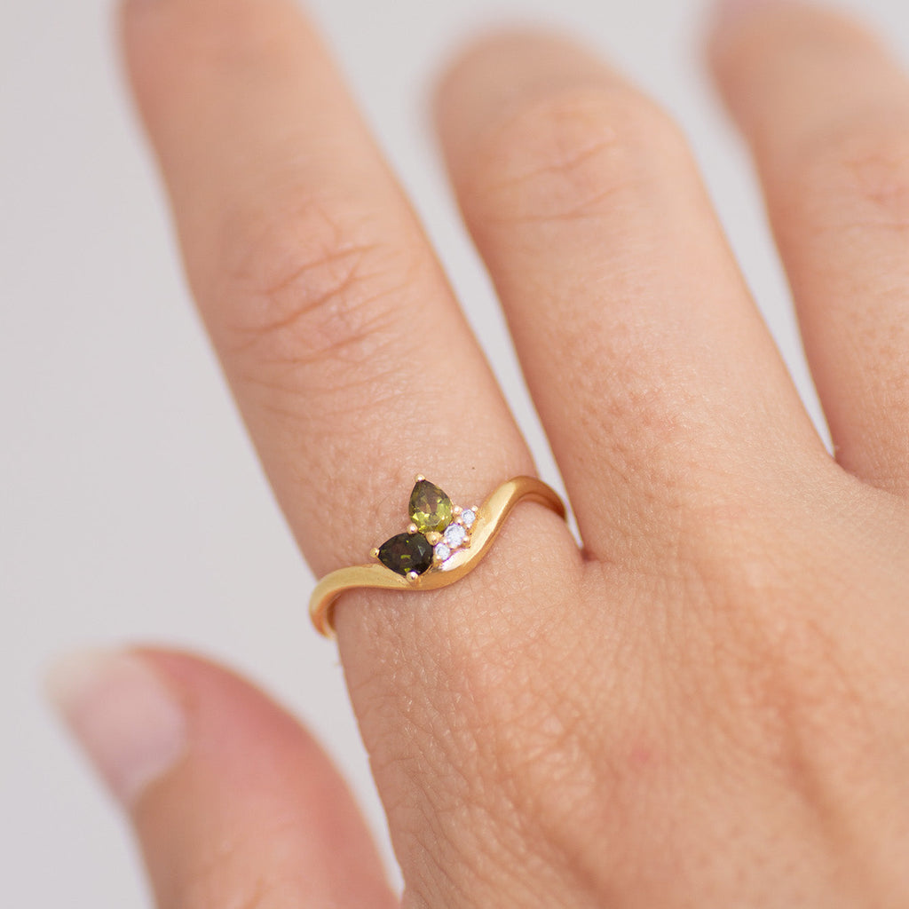 Meadow Cluster ring 14k gold