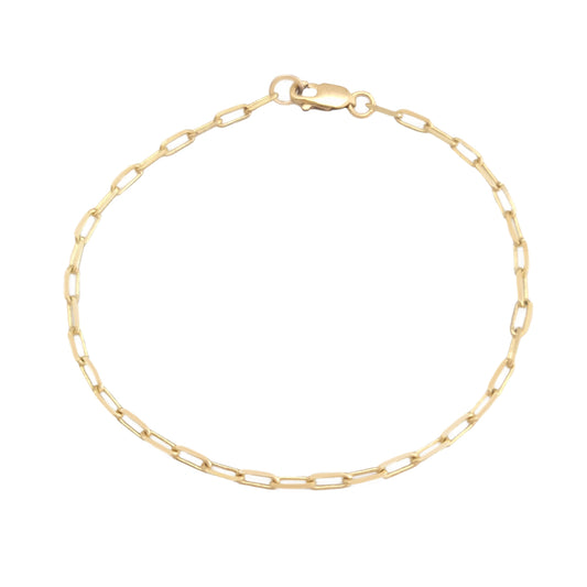 Mini Link Chain bracelet 14k gold