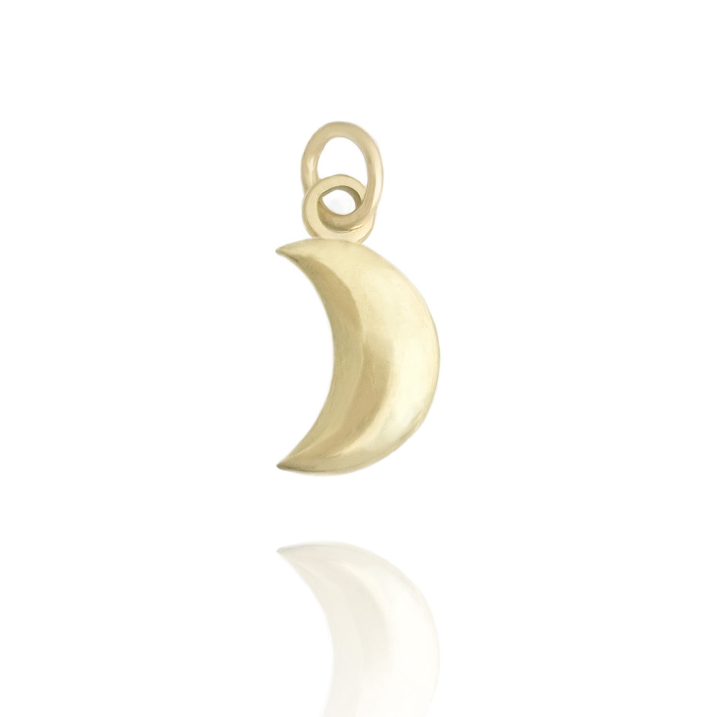 Moon Charm 14k gold