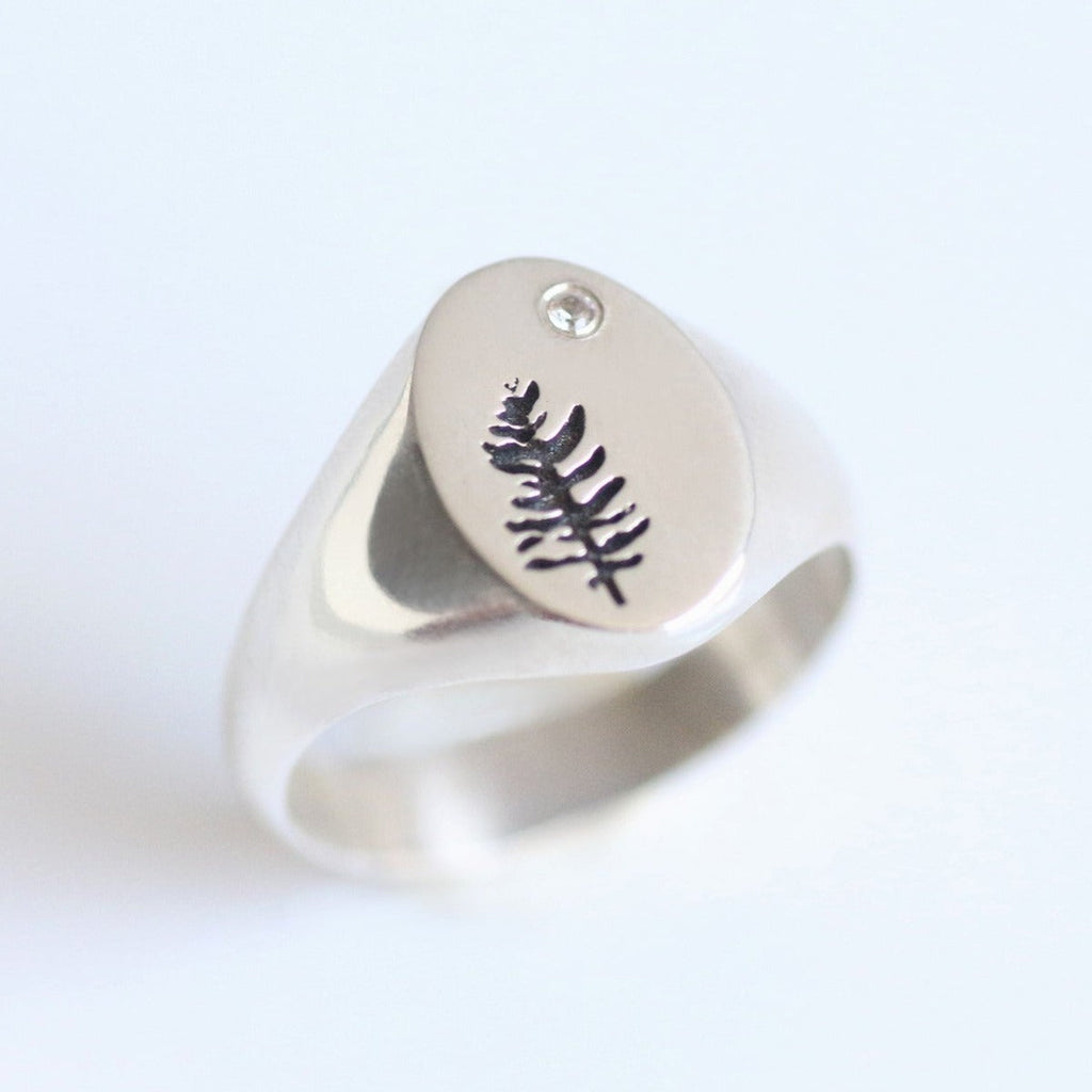 Moonlight Signet Ring silver