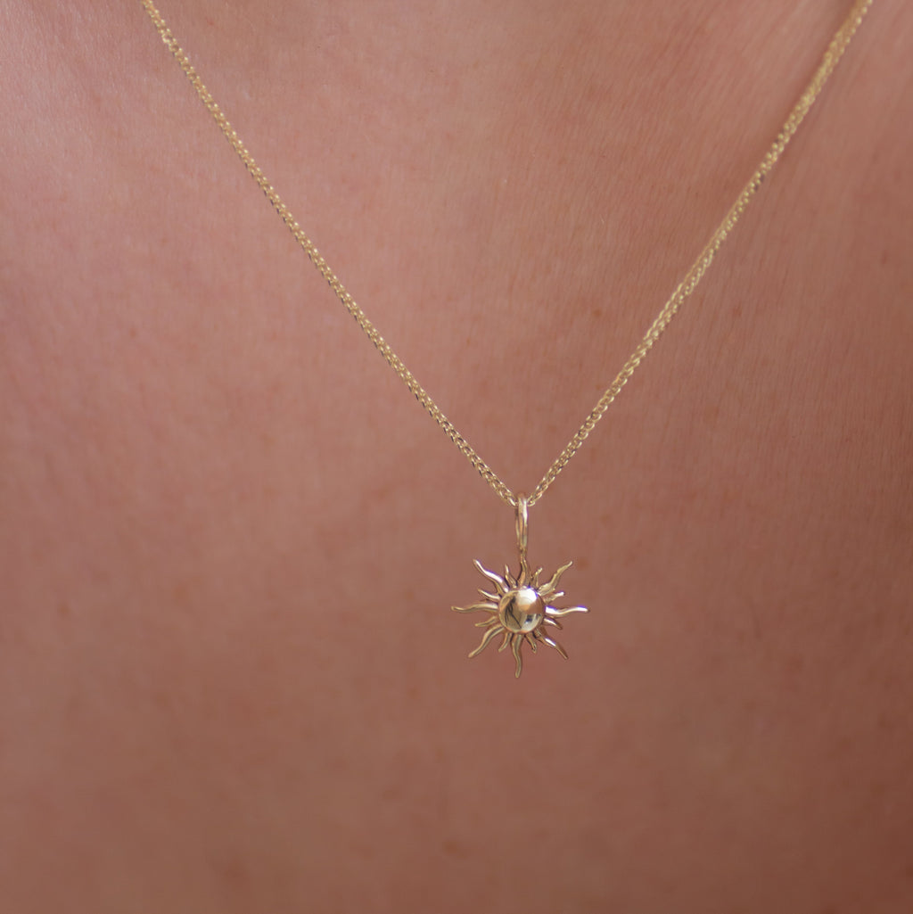 Mini Soleil Pendant in 14k gold
