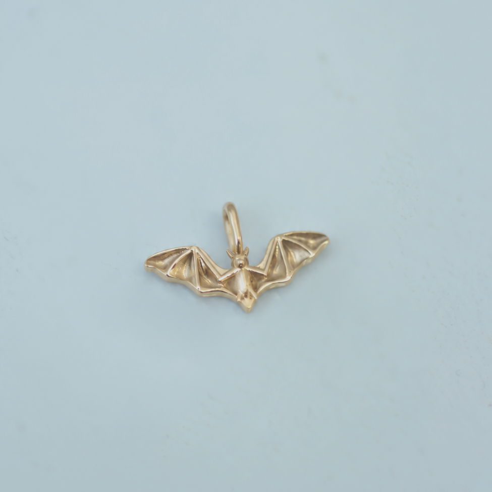 Bat Charm 14k gold