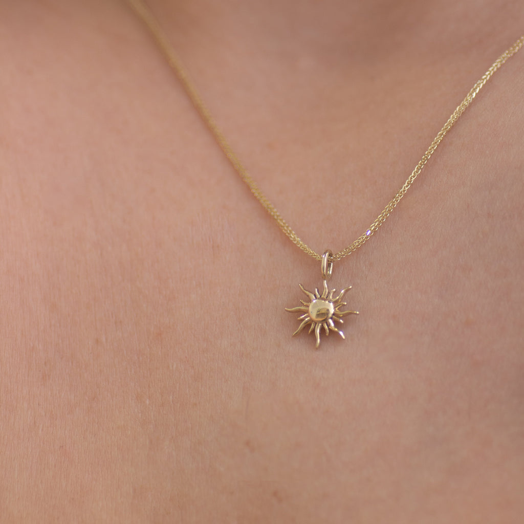 Mini Soleil Pendant in 14k gold