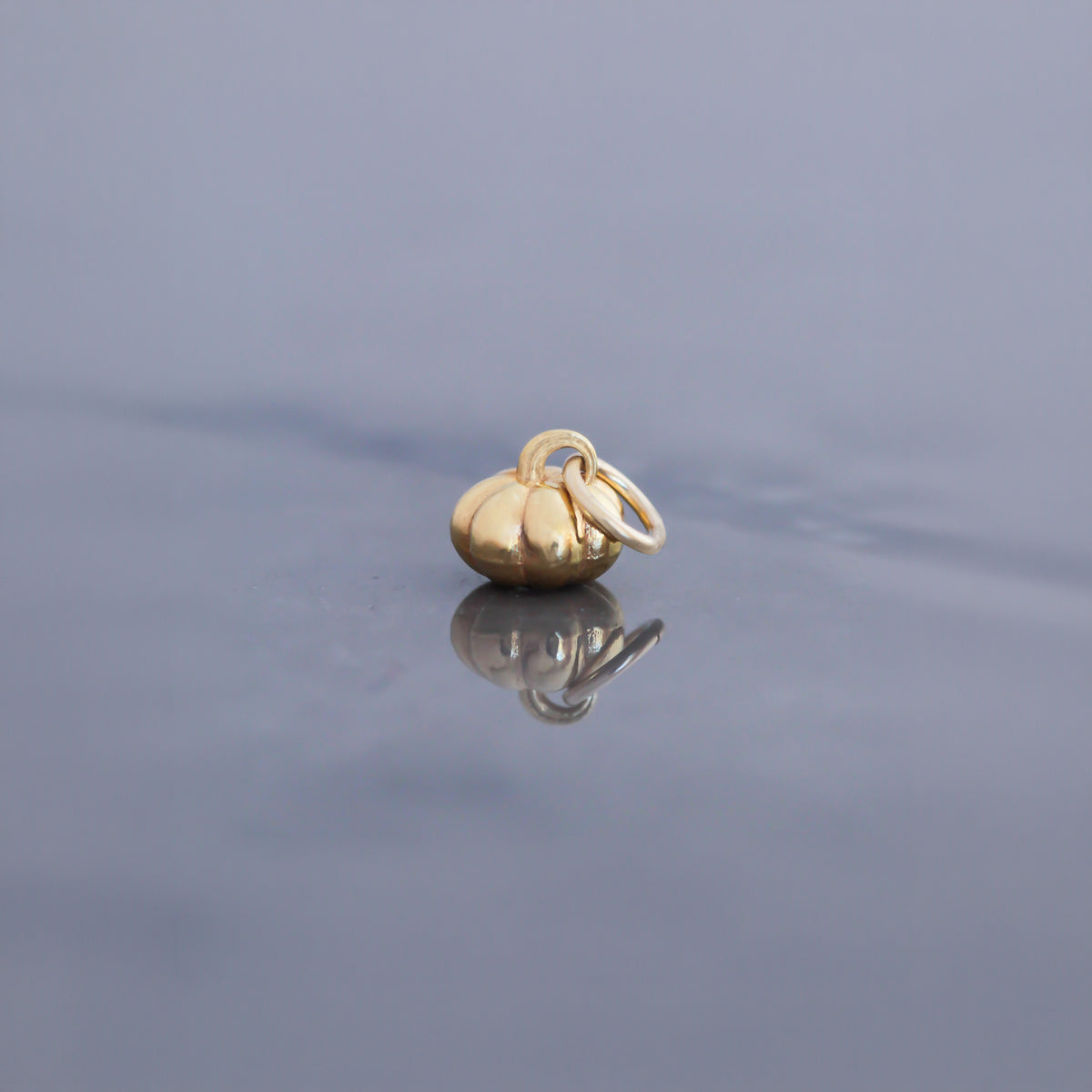 Mini Pumpkin Charm 14k gold