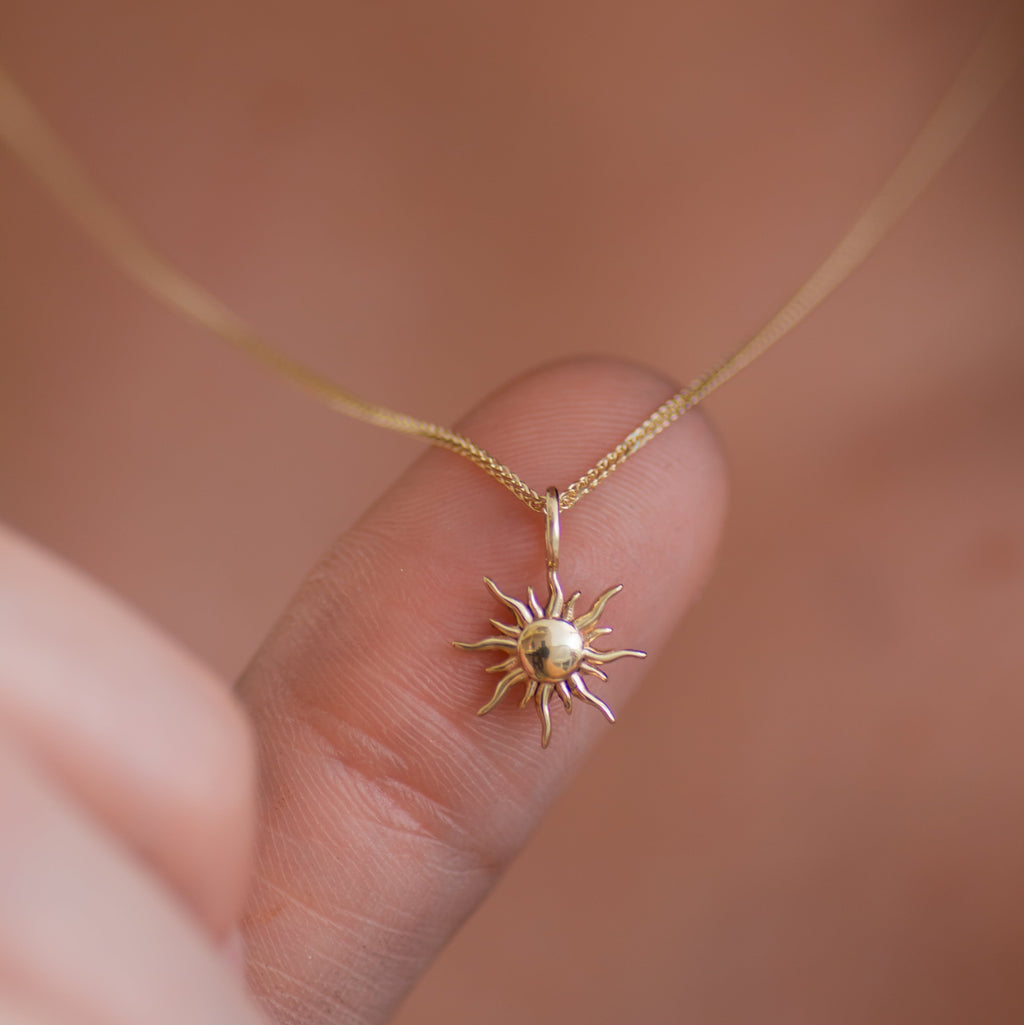 Mini Soleil Pendant in 14k gold
