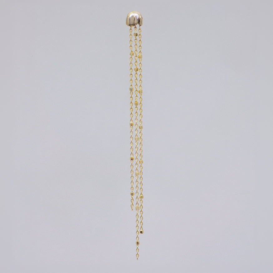 Jellyfish Chain Drop Earring in 14k gold