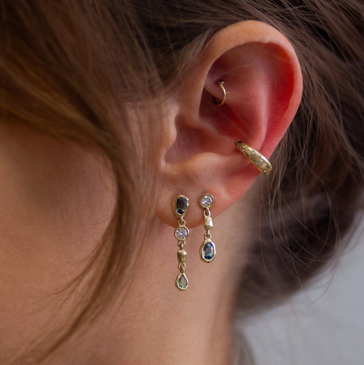Mare Earring in 14k gold