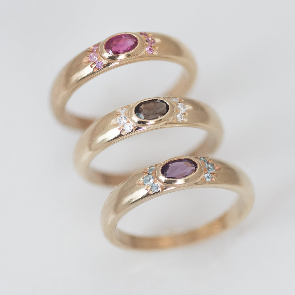 Bombay Orchid ring 14k gold