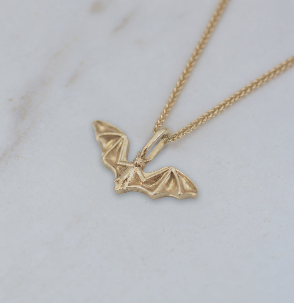 Bat Charm 14k gold