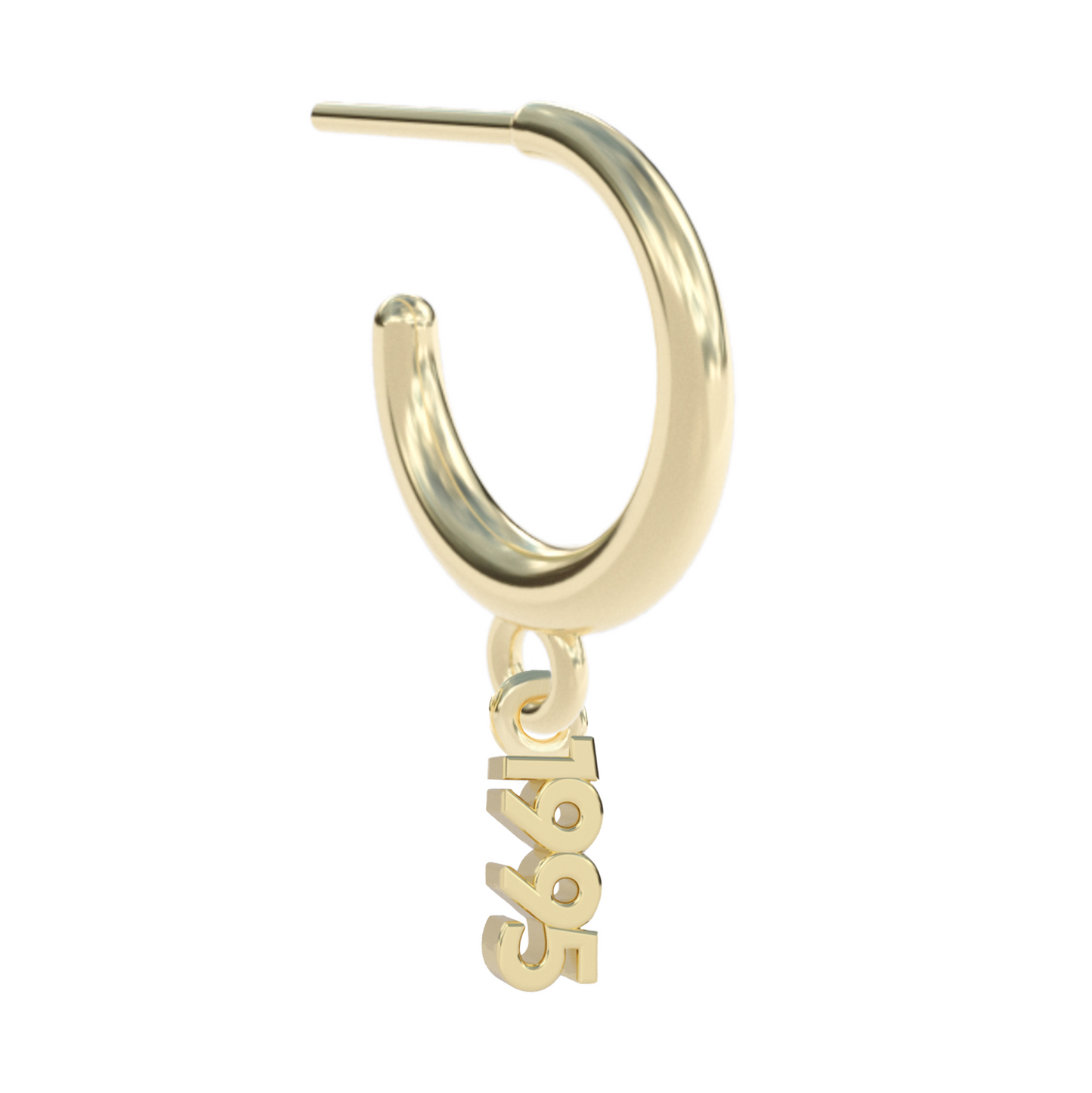 Year Hoop Earring 14k gold