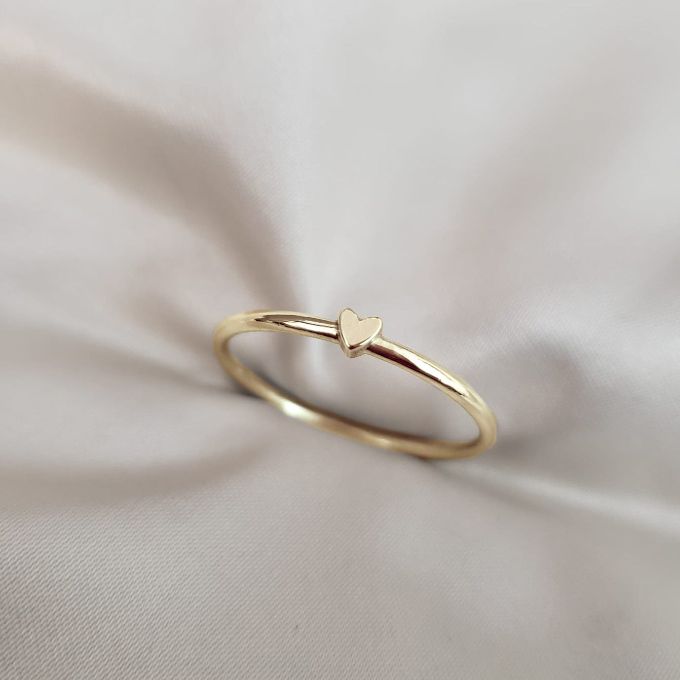 Tiny Heart ring 14k gold