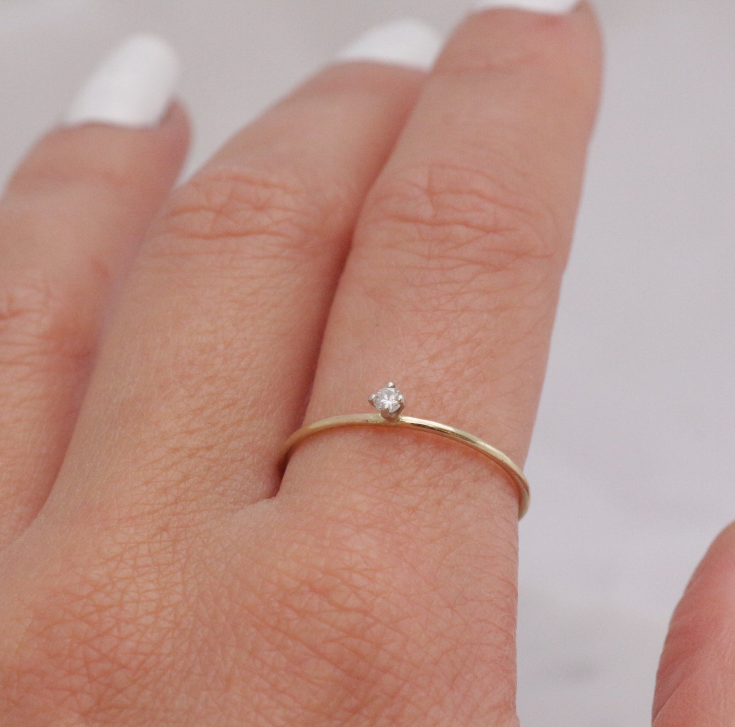 Tiny Solitaire ring