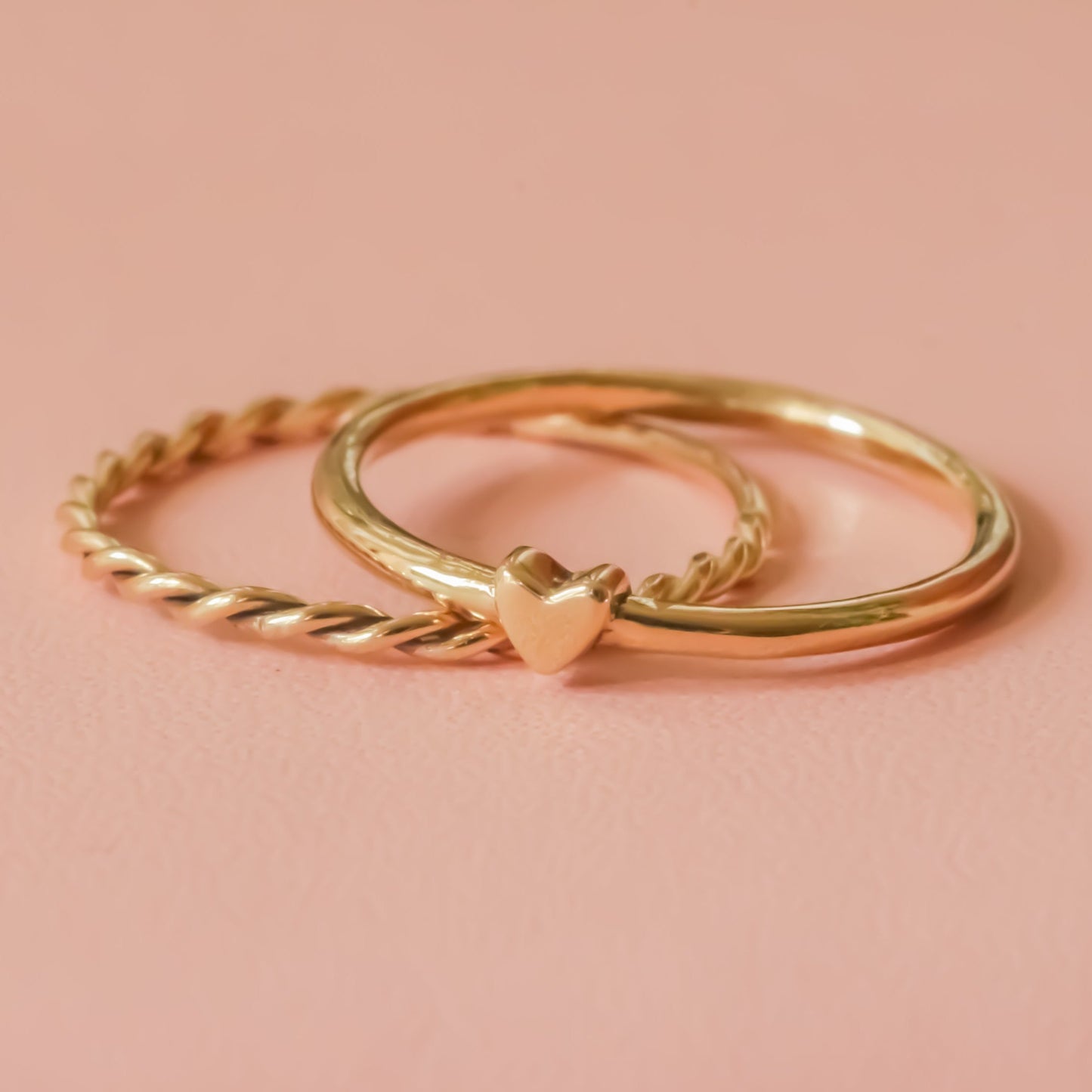 Tiny Heart ring 14k gold