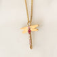 Dragonfly Necklace 14k gold